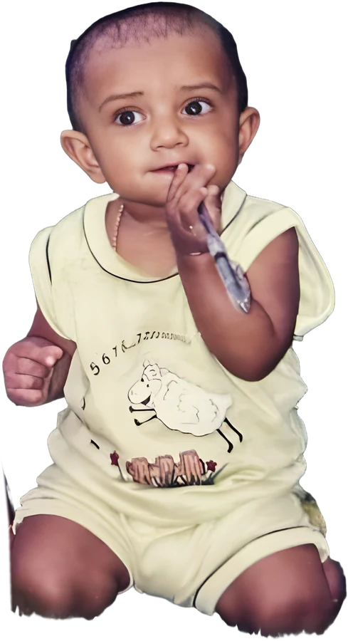 Sama as a little girl